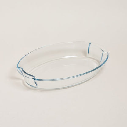Fuente de vidrio templado oval 39x27,5 cm