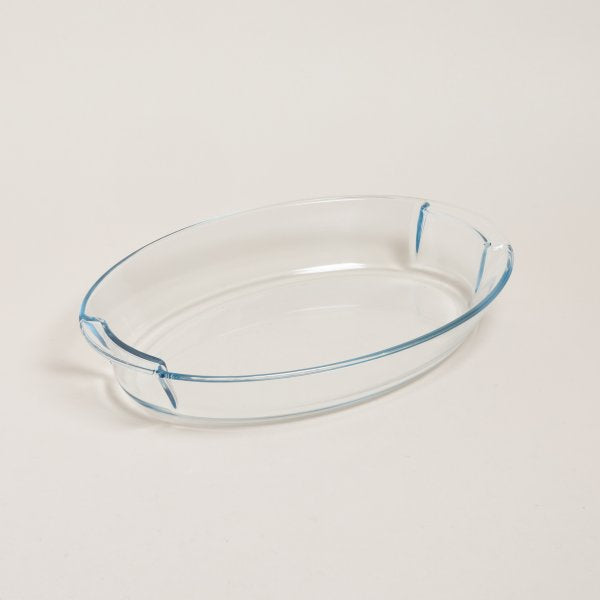 Fuente de vidrio templado oval 39x27,5 cm