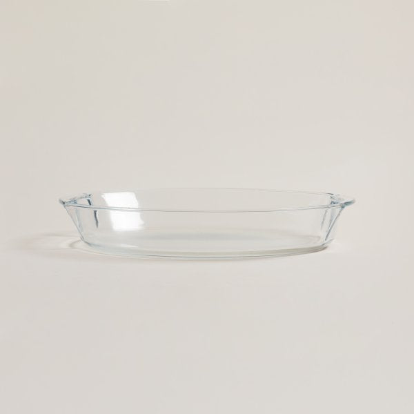 Fuente de vidrio templado oval 39x27,5 cm