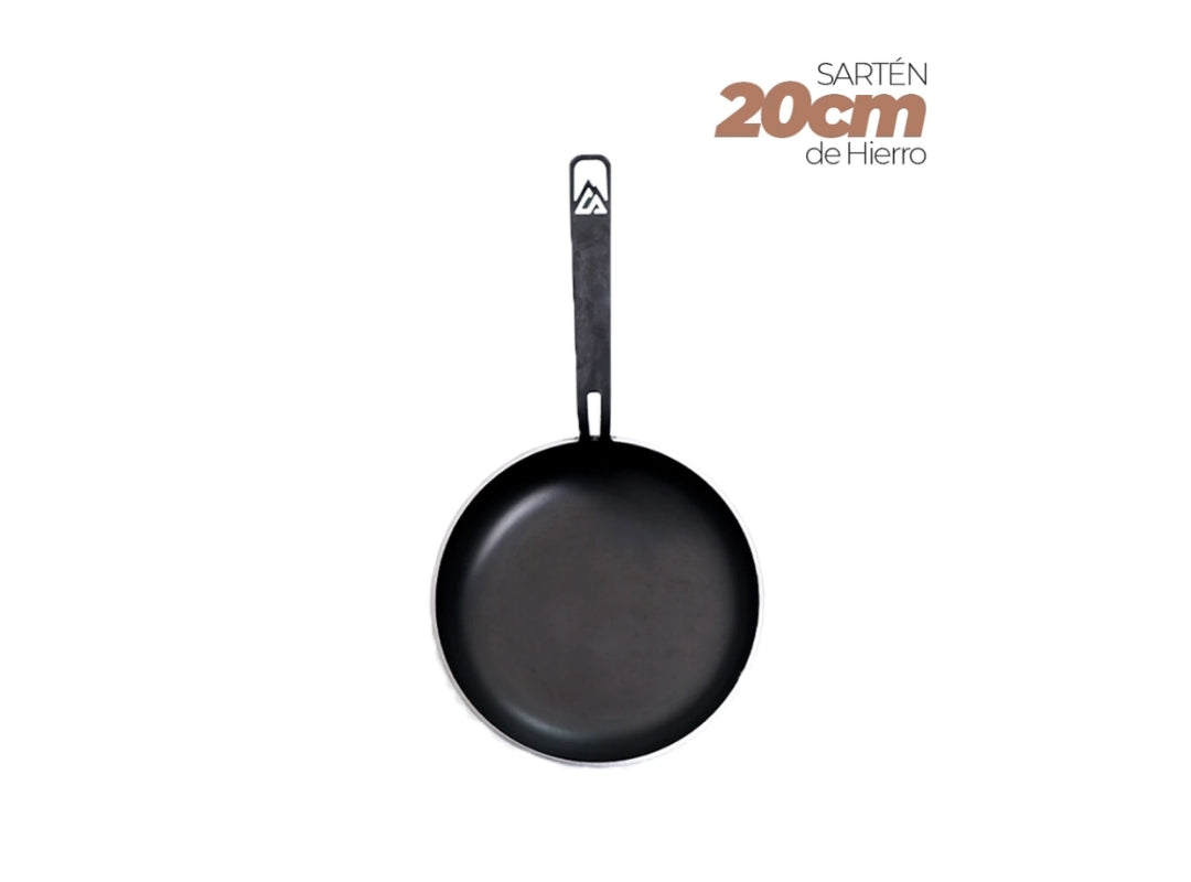 Set 3 Sartenes de Hierro Precuradas (30, 25, 20cm)