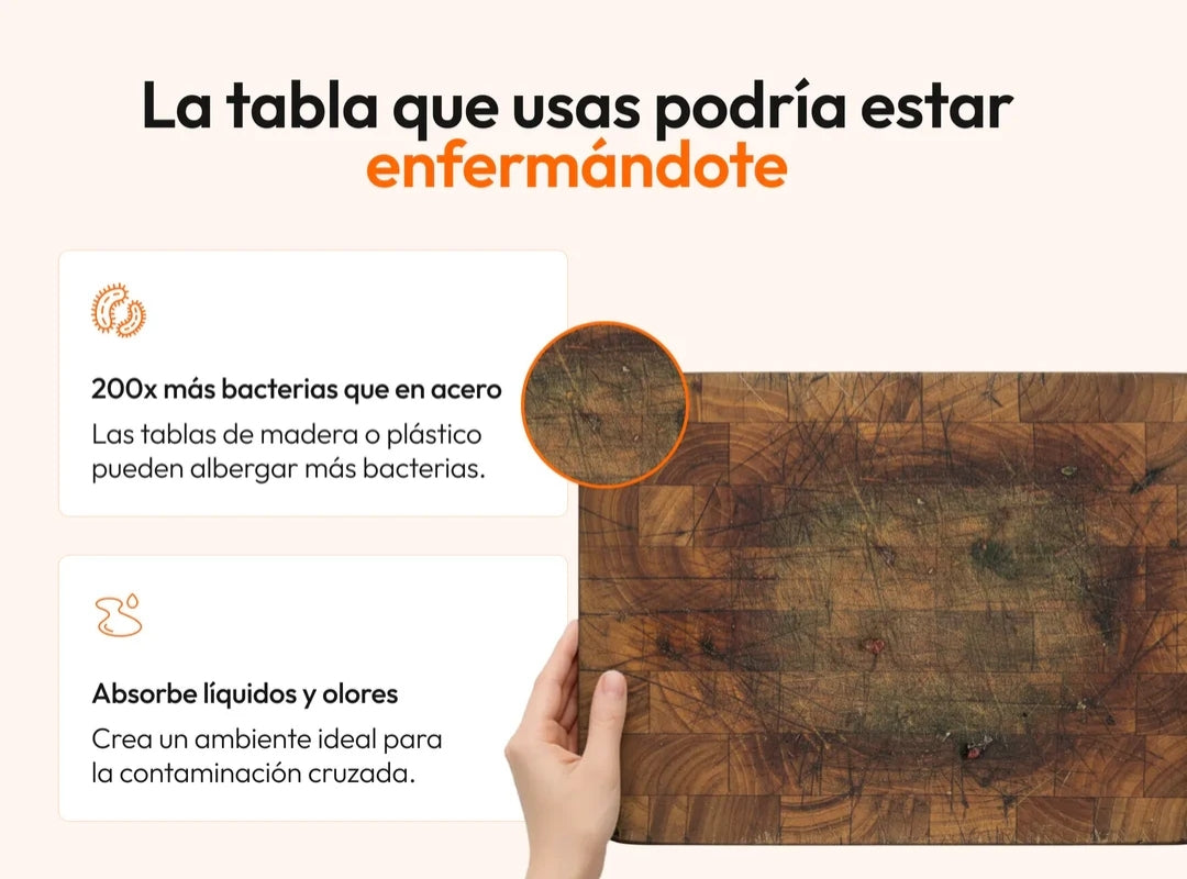 Tabla de Cortar de Acero Inoxidable