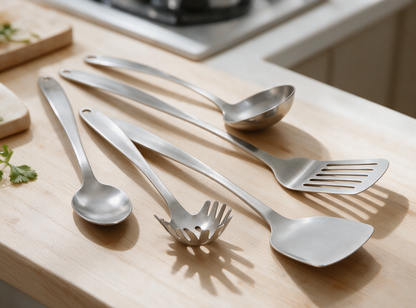 Set utensilios acero inoxidable