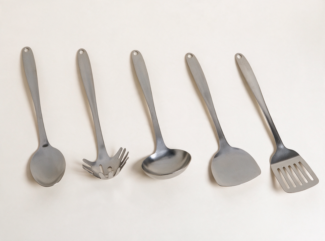 Set utensilios acero inoxidable