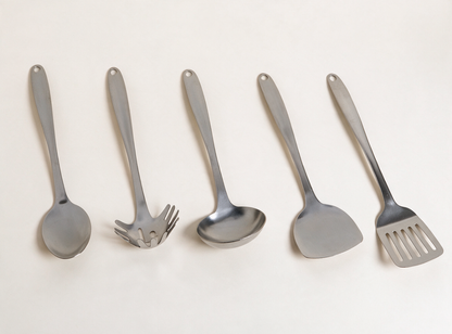 Set utensilios acero inoxidable