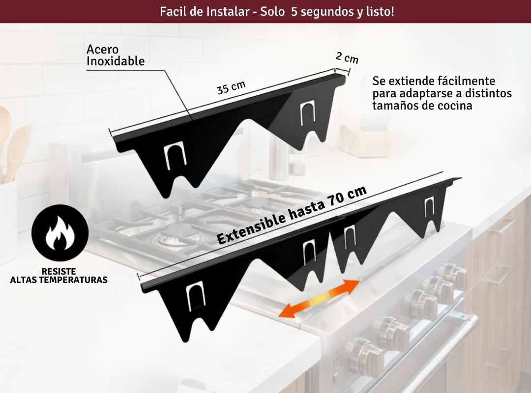 Cubre ranura horno y mesada