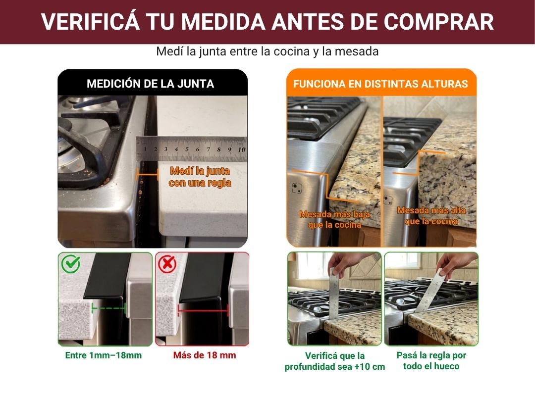 Cubre ranura horno y mesada