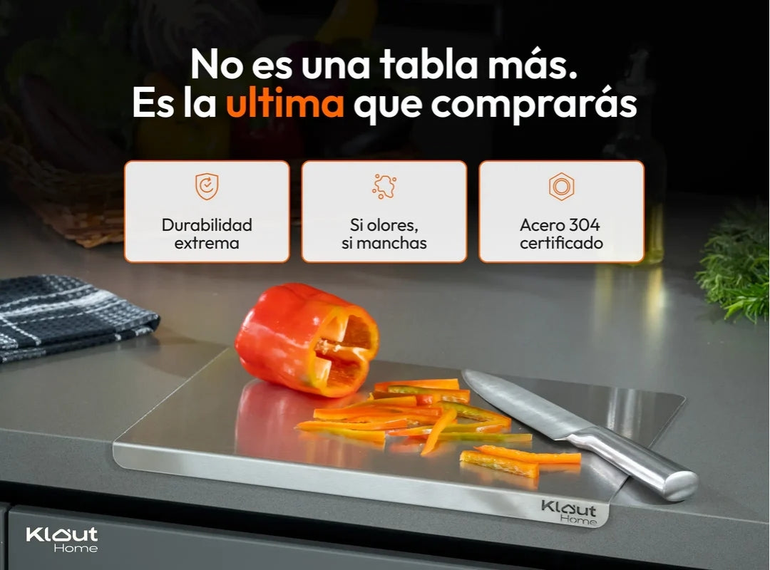 Tabla de Cortar de Acero Inoxidable