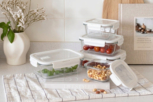 set x4 tupper de Vidrio
