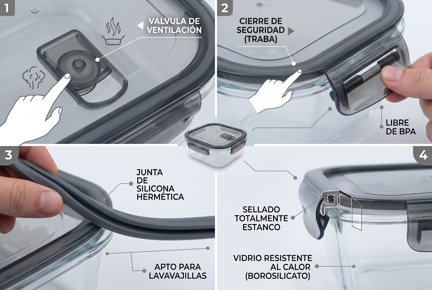 Tupper de Vidrio